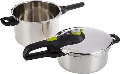 Ensemble autocuiseur sécurisé tefal 5 pièces 6l + 4l. Ne payez pas plus cher ! DIAYTAR COTE D'IVOIRE  vous offre des produits discount de qualité supérieure à des prix abordables. Découvrez notre large sélection d'articles pour la maison, l'électroménager, l'informatique, la mode et les gadgets les plus recherchés. Visitez notre site dès maintenant et bénéficiez de nos offres exclusives pour économiser sur tous vos achats.
