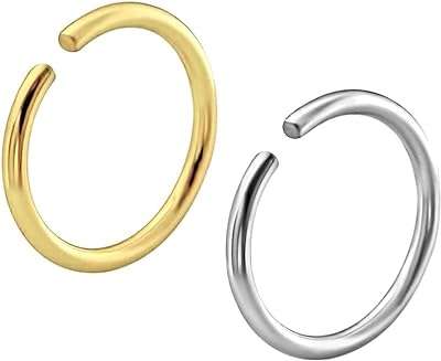 Lot de 2 anneaux de nez non perçants en acier chirurgical de 8 mm pour femmes. Découvrez DIAYTAR COTE D'IVOIRE, la référence en ligne pour des achats discount. Trouvez tout ce dont vous avez besoin, des articles de maison aux dernières innovations technologiques, sans vous ruiner. Avec notre sélection variée et nos prix compétitifs, vous êtes sûr de trouver les meilleures affaires.