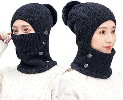 Homme femme bonnet baggy hiver tricoté doublé polaire chapeau masque ensemble pour femmes. Rejoignez DIAYTAR COTE D'IVOIRE, votre compagnon de shopping à prix malin ! Explorez notre boutique en ligne et découvrez un éventail de produits discount, des articles essentiels pour la maison aux appareils électroménagers, en passant par l'informatique, la mode tendance et les gadgets à petit prix.