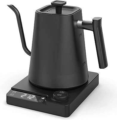 Bouilloire électrique à col de cygne avec contrôle de la température bouilloire verser pour café. Choisissez DIAYTAR COTE D'IVOIRE  pour vos achats discount en ligne. Parcourez notre sélection étendue comprenant des produits pour tous les besoins, que ce soit pour la maison, l'électroménager, l'informatique, la mode ou les gadgets. Profitez de notre politique de prix bas et économisez tout en trouvant des articles de qualité.