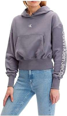 Sweat à capuche bicolore imprimé lettre calvin klein pour femme. Explorez DIAYTAR COTE D'IVOIRE  et économisez gros sur une variété de produits pour la maison, y compris des appareils électroménagers dernier cri, des gadgets innovants et des articles à la mode, à des tarifs imbattables.