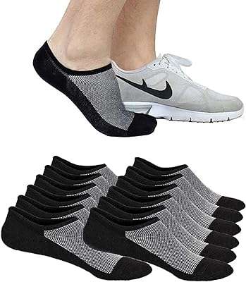 Chaussettes de sport pour hommes basses respirantes chaussettes de course confortables d'entraînement décontractées antidérapantes en coton