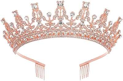 Diadème couronne dorée javeste bandeau d'anniversaire pour femme accessoires pour cheveux en cristal. À la recherche d'idées cadeaux originales et abordables ? Parcourez notre sélection de gadgets à prix discount sur DIAYTAR COTE D'IVOIRE  et faites plaisir à vos proches sans vous ruiner. Des gadgets high-tech aux objets insolites, notre boutique en ligne saura vous surprendre.