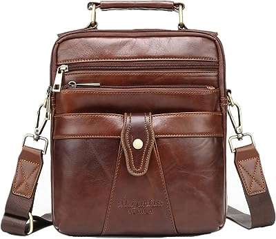 Sac à bandoulière en cuir véritable langzhou pour hommes. DIAYTAR COTE D'IVOIRE  vous ouvre les portes d'un univers de bonnes affaires. Découvrez notre large gamme de produits discount, allant des indispensables de la maison aux dernières tendances mode, en passant par les gadgets innovants. Profitez d'offres exceptionnelles et de prix imbattables pour des achats malins et éclairés.