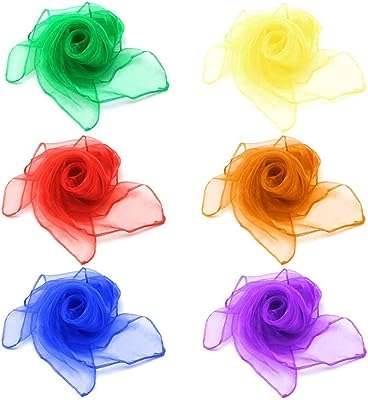 Foulards de danse et de jonglage (paquet de 6) foulard carré en soie avec bords. DIAYTAR COTE D'IVOIRE, votre destination shopping en ligne pour tous vos besoins discount. Trouvez tout ce dont vous avez besoin dans une seule boutique, des articles pour la maison aux gadgets incontournables, et réalisez des économies tout en satisfaisant vos envies.