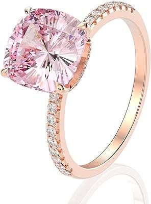 Bagues de fiançailles tomovili pour femmes 10x10mm taille carrée rose naturel. DIAYTAR COTE D'IVOIRE  : votre partenaire idéal pour des achats en ligne abordables et variés. Parcourez notre large sélection de produits discount, des appareils électroménagers aux vêtements et accessoires de mode, en passant par les gadgets dernier cri. Faites des économies sans compromettre la qualité grâce à DIAYTAR COTE D'IVOIRE  !