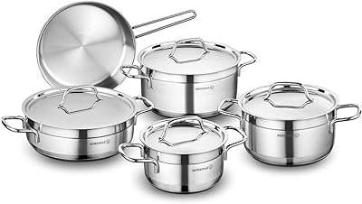 Batterie de cuisine alfa 9 pièces korkmaz. DIAYTAR COTE D'IVOIRE, votre boutique en ligne discount pour tous les accros du shopping à petits prix. Découvrez notre vaste choix de produits dans toutes les catégories, allant des articles de décoration aux appareils électroménagers en passant par les vêtements et les jouets. Faites des économies tout en comblant vos envies grâce à nos offres exclusives et notre rapport qualité-prix exceptionnel.