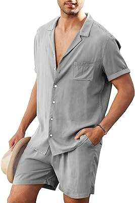 Ensemble de chemises décontractées boutonnées deux pièces pour hommes imprimé vacances. DIAYTAR COTE D'IVOIRE  - des réductions incroyables sur tous les produits dont vous avez besoin. Parcourez notre boutique en ligne pour découvrir des offres discount sur des centaines d'articles, allant de la mode aux appareils électroménagers dernier cri.