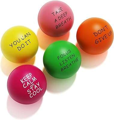 Balles anti stress motivationnelles giogeo paquet de 5 balles thérapie d'exercice pour les mains. DIAYTAR COTE D'IVOIRE, votre destination en ligne pour des achats économiques et malins. Avec notre sélection discount de produits pour la maison, l'électroménager, l'informatique, la mode et les gadgets, vous ne trouverez pas de meilleur endroit pour réaliser des économies sans compromettre la qualité. Parcourez notre site dès maintenant et découvrez des prix imbattables.
