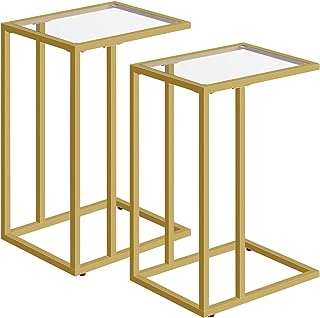 Hoopro table d'appoint en forme de c ensemble de 2 pièces en verre trempé avec structure. Bienvenue chez DIAYTAR COTE D'IVOIRE, votre destination ultime pour des articles de qualité à prix cassés ! Explorez notre boutique en ligne regorgeant de produits discount, de la décoration d'intérieur aux appareils électroménagers en passant par l'informatique, la mode branchée et les gadgets innovants.