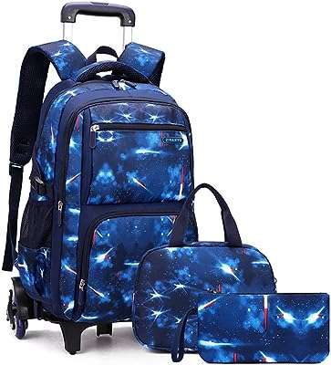 Sac à dos roulettes space galaxy pour garçons adapté l'école et aux garçons. DIAYTAR COTE D'IVOIRE  - Votre escale en ligne pour des produits discount de qualité. Explorez notre gamme impressionnante de produits allant des articles de maison aux gadgets dernier cri. Profitez de prix imbattables et découvrez pourquoi nous sommes un choix populaire pour les acheteurs avertis à la recherche de bonnes affaires.