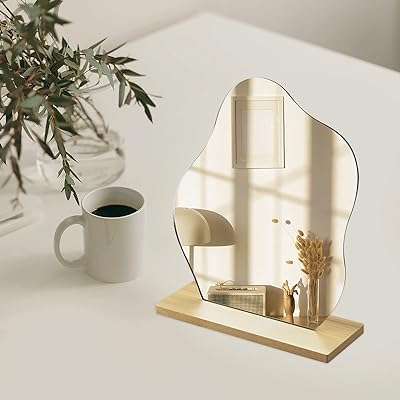 Miroir de maquillage en acrylique pour bureau avec support décoration esthétique. Découvrez DIAYTAR COTE D'IVOIRE, la boutique en ligne généraliste qui propose une large sélection de produits à prix réduits : de l'électroménager à la mode en passant par l'informatique, trouvez tout ce dont vous avez besoin sans vous ruiner !