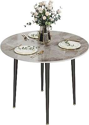 Table à manger ronde de cuisine 80 cm : plateau de table. À la recherche de bonnes affaires ? DIAYTAR COTE D'IVOIRE  vous offre une large gamme de produits discount pour la maison, l'électroménager, l'informatique, la mode et les gadgets. Profitez de prix imbattables sans sacrifier la qualité !