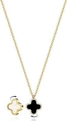 Collier trèfle à quatre feuilles pour femme pendentif porte bonheur 4 en acier. Maximisez votre budget chez DIAYTAR COTE D'IVOIRE, votre destination en ligne pour des affaires imbattables. Nous vous offrons une gamme complète de produits discount, allant des articles de la maison à l'électroménager, de l'informatique à la mode. Faites des économies sans compromettre la qualité avec DIAYTAR COTE D'IVOIRE !
