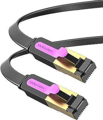 Câble ethernet venture cat7 plat gigabit rj45 haut débit 10gbps stp 600mhz s compatible avec switch. Bienvenue chez DIAYTAR COTE D'IVOIRE, la boutique en ligne où vous pouvez trouver tout ce dont vous avez besoin à des prix défiant toute concurrence. Découvrez notre vaste gamme de produits discount, que ce soit des articles pour la maison, de l'électroménager, de l'informatique, de la mode ou des gadgets. Faites des économies sur tous vos achats grâce à DIAYTAR COTE D'IVOIRE .