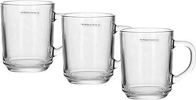 Tasse en verre royalford 3 pièces 210 ml avec poignée  . Faites-vous plaisir sans vous ruiner avec DIAYTAR COTE D'IVOIRE, la boutique en ligne qui propose des produits discount pour tous les budgets. Venez découvrir notre sélection de produits pour la maison, l'électroménager, l'informatique et la mode, et profitez de remises exceptionnelles.