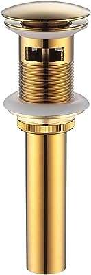 Lavabo de lavabo bonde escamotable à angle simple en laiton avec trop plein d'eau et bouchon. DIAYTAR COTE D'IVOIRE  - La boutique en ligne qui vous offre des prix imbattables sur une large gamme de produits discount. Ajoutez du style à votre maison avec nos articles de décoration, simplifiez votre quotidien avec des électroménagers modernes, restez connecté avec nos gadgets technologiques et adoptez les dernières tendances de la mode sans vous ruiner. Faites de bonnes affaires à chaque achat chez nous !