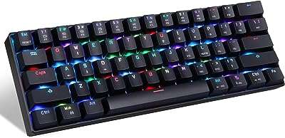 Clavier mécanique motospeed ck61 60% portable 61 touches rvb led rétroéclairé usb type c de jeu. DIAYTAR COTE D'IVOIRE  - la source ultime de produits discount pour toutes vos envies. Parcourez notre gamme variée, allant de l'informatique à la mode et choisissez parmi une multitude de produits de qualité à des prix qui font sourire votre portefeuille.