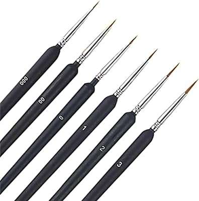 Ensemble de 6 pinceaux miniatures à pointe fine avec poignée ergonomique convient pour l'acrylique. DIAYTAR COTE D'IVOIRE, la boutique en ligne par excellence pour tous les amateurs de gadgets insolites et ludiques. Découvrez notre large sélection de produits à petit prix, parfaits pour surprendre et amuser votre entourage. De l'électronique à l'originalité débordante, laissez-vous tenter par nos gadgets innovants et créez la surprise en toutes occasions !