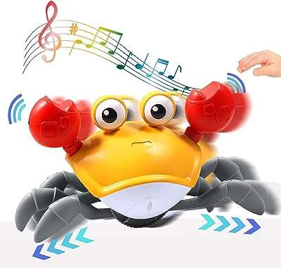 Mommy crawler crabe à capteur électrique jouet de danse interactif avec sons et lumières. Exprimez votre style sans dépenser une fortune avec DIAYTAR COTE D'IVOIRE . Découvrez notre collection de vêtements tendance à prix discount, des dernières innovations de la mode aux classiques intemporels. Soyez à la mode sans vous ruiner, seulement avec DIAYTAR COTE D'IVOIRE .