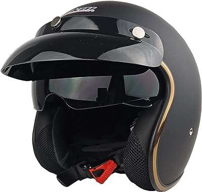 Casque de moto ouvert approuvé par le dot demi casco fit pour hommes et femmes. Faites un bond dans le monde des bonnes affaires avec DIAYTAR COTE D'IVOIRE  ! Découvrez notre boutique en ligne généraliste où vous trouverez tout ce dont vous avez besoin, de la maison à l'électroménager, de l'informatique à la mode, et même les derniers gadgets. Ne sacrifiez pas votre budget pour vous faire plaisir, optez pour nos produits discount de qualité.