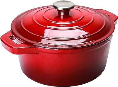 Pot hollandais en fonte émaillée buriken de 55 litres et pot. DIAYTAR COTE D'IVOIRE  - votre solution tout-en-un pour des achats discount en ligne ! Découvrez notre gamme finale de produits, allant des indispensables de la maison aux dernières tendances de la mode et de la technologie. Obtenez les meilleurs prix sur une sélection variée d'articles, vous permettant de réaliser d'énormes économies tout en profitant de produits de qualité. Avec des options de livraison flexibles et une satisfaction garantie, nous faisons de votre expérience d'achat un jeu d'enfant !