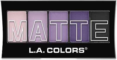Fard à paupières mat la colors 5 couleurs violet cachemire 025