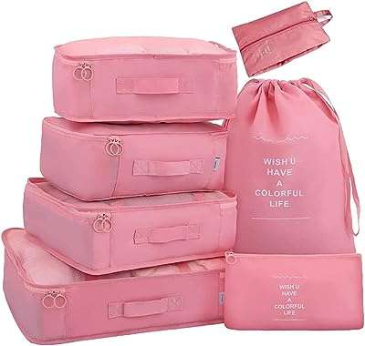 Ensemble d'organisateurs de bagages 9 pièces ensemble de cubes d'emballage sac de rangement. À la recherche d'idées cadeaux originales et abordables ? Parcourez notre sélection de gadgets à prix discount sur DIAYTAR COTE D'IVOIRE  et faites plaisir à vos proches sans vous ruiner. Des gadgets high-tech aux objets insolites, notre boutique en ligne saura vous surprendre.