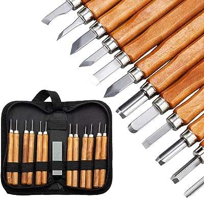 Outils de sculpture sur bois 12 pièces avec pierres à aiguiser fines pour couteau. Ne payez pas le prix fort, optez pour DIAYTAR COTE D'IVOIRE  et économisez sur tous vos achats ! Notre boutique en ligne vous propose une large gamme de produits discount pour équiper votre maison, des meubles élégants aux derniers gadgets électroniques. Bénéficiez de réductions imbattables sur les appareils informatiques de pointe et restez tendance avec nos vêtements et accessoires à petits prix. Profitez d'une expérience d'achat sans stress avec une livraison rapide et un service client exceptionnel !