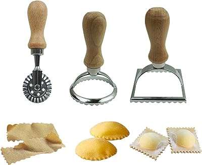 Prochung 3 ensembles de coupe-tampon à raviolis grand fabricant de raviolis carrés et coupe-pâte