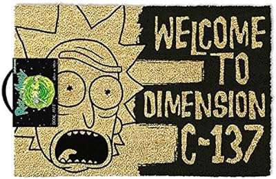 Rick & morty dimensions c 137 noir (paillasson). DIAYTAR COTE D'IVOIRE  - La boutique en ligne où qualité et discount se rencontrent. Parcourez notre vaste catalogue et trouvez tout ce dont vous avez besoin, de l'électroménager moderne à la dernière mode tendance. Ne sacrifiez pas votre budget pour obtenir des produits de qualité !