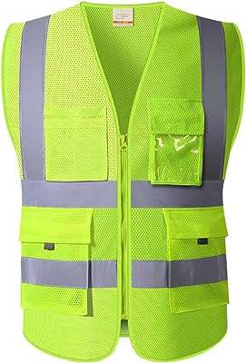 Gilet de sécurité réfléchissant en maille haute visibilité avec fermeture éclair et poches. Ne cherchez plus, DIAYTAR COTE D'IVOIRE  est là pour vous offrir les meilleurs deals en ligne ! Explorez notre vaste sélection de produits à prix réduits, incluant tout ce dont vous avez besoin pour votre maison, votre cuisine, votre garde-robe et bien plus encore. Profitez de nos offres discount sur les dernières tendances et économisez tout en restant à la pointe de la mode.