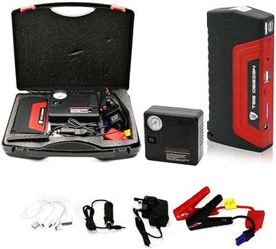 Batterie de voiture avec compresseur d'air démarreur de cavalier d'air portable pour pneus. À la recherche de bons plans ? Ne cherchez plus, DIAYTAR COTE D'IVOIRE  est là pour vous ! Naviguez à travers notre boutique en ligne proposant une large sélection de produits discount, des articles pour la maison à l'électroménager, en passant par l'informatique, la mode et les gadgets branchés.