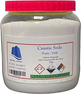 Soude caustique granulée royal apex pure 1 kg | hydroxyde de sodium agent fabrication savon et de ́bouchage. Ne cherchez plus ailleurs, DIAYTAR COTE D'IVOIRE  offre une large gamme de produits discount en ligne. Faites des affaires exceptionnelles dans tous les domaines, qu'il s'agisse de l'informatique, de la maison ou de la mode. Avec notre sélection variée et notre engagement envers les prix bas, vous êtes sûr de trouver ce que vous recherchez.