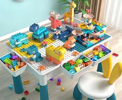 Ensemble table et 1 chaise de blocs éducatifs multifonctions pour enfants. DIAYTAR COTE D'IVOIRE, votre destination shopping discount en ligne. Parcourez notre catalogue étendu et faites votre choix parmi notre vaste gamme de produits pour la maison, l'électroménager, l'informatique et la mode. Profitez de nos prix imbattables et réalisez des économies substantielles dès maintenant.