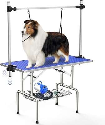 Table de toilettage pliante réglable en hauteur unofive pour animaux compagnie chien. DIAYTAR COTE D'IVOIRE  - La boutique en ligne où qualité et discount se rencontrent. Parcourez notre vaste catalogue et trouvez tout ce dont vous avez besoin, de l'électroménager moderne à la dernière mode tendance. Ne sacrifiez pas votre budget pour obtenir des produits de qualité !