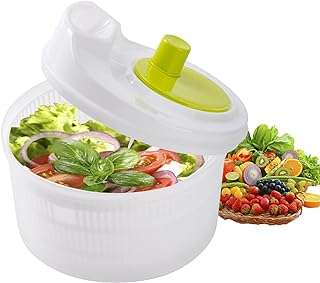 Essoreuse à salade omera 5l avec bol et passoire rapide et facile. DIAYTAR COTE D'IVOIRE  vous offre un large choix de produits discount, allant des appareils électroménagers dernier cri aux vêtements à la mode en passant par les gadgets les plus innovants. Faites vos achats en ligne en toute simplicité et bénéficiez de prix avantageux pour équiper votre maison avec style, sans vous ruiner.