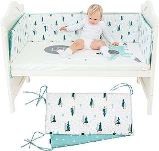 Okoz® ensemble de tour de lit pour bébé doublure en coton respirant la protection du sommeil. Achetez intelligemment chez DIAYTAR COTE D'IVOIRE  et profitez de notre vaste sélection de produits discount. De la décoration pour votre maison aux ustensiles de cuisine en passant par les appareils électroménagers, notre boutique en ligne généraliste vous offre la possibilité de faire des économies tout en vous procurant des produits de qualité.