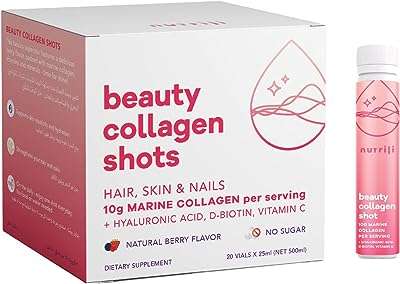 Shots de collagène marin nutrily (20) | pour cheveux peau et ongles. Parcourez la boutique en ligne DIAYTAR COTE D'IVOIRE  et plongez dans un univers de bonnes affaires. Que vous ayez besoin de nouveaux appareils électroménagers, d'une garde-robe tendance ou des dernières nouveautés en matière de technologie, notre large gamme de produits discount vous offre la possibilité de faire des économies tout en vous faisant plaisir. Avec DIAYTAR COTE D'IVOIRE, profitez des meilleurs prix sans jamais compromettre la qualité.