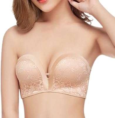 Soutien gorge push up sans bretelles soutien gorge antidérapant pour femme avec rembourrage épais. DIAYTAR COTE D'IVOIRE  vous propose une expérience d'achats en ligne unique. Découvrez notre sélection de produits discount allant de la maison à l'électroménager, de l'informatique à la mode, sans oublier les gadgets les plus en vogue. Ne dépensez pas plus que nécessaire et trouvez tous vos articles préférés à des prix incroyables !
