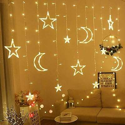 Ooyawi neon stars & moon string led néons pour rideaux décoration de mariage. DIAYTAR COTE D'IVOIRE  deviendra rapidement votre référence pour tous vos besoins discount en ligne. Découvrez notre vaste assortiment de produits allant des indispensables de la maison aux dernières innovations technologiques, en passant par les vêtements et les accessoires de mode à prix cassés. Profitez de notre offre exceptionnelle dès maintenant !