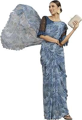 Sari georgette womanista pour femmes (ti2797_bleu). Bienvenue chez DIAYTAR COTE D'IVOIRE, votre guichet unique pour des achats discount en ligne. Parcourez notre catalogue étendu et trouvez des articles variés, allant de l'électroménager pratique à la dernière mode, le tout à des prix imbattables. Profitez de la qualité sans compromis tout en maximisant vos économies chez nous.