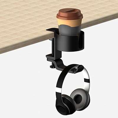 Porte gobelet de bureau 2 en 1 résistant à l'eau avec support pour casque. DIAYTAR COTE D'IVOIRE  - Votre destination discount pour tous vos besoins. Parcourez notre collection de produits de haute qualité, allant de la maison à l'électroménager, de l'informatique à la mode, et trouvez les meilleures offres en ligne. Profitez de nos prix imbattables et faites des économies dès maintenant!
