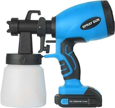 Pulvérisateur de peinture sans fil haute pression 120 w 2 récipients. Rejoignez DIAYTAR COTE D'IVOIRE, votre compagnon de shopping à prix malin ! Explorez notre boutique en ligne et découvrez un éventail de produits discount, des articles essentiels pour la maison aux appareils électroménagers, en passant par l'informatique, la mode tendance et les gadgets à petit prix.