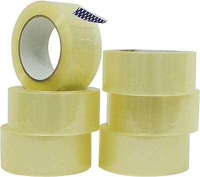 Ruban d'expédition robuste (6 rouleaux) 100 mètres par rouleau 2". Besoin de produits à petit prix ? DIAYTAR COTE D'IVOIRE  vous propose une large sélection d'articles discount, allant de la maison à l'électroménager en passant par l'informatique, la mode et les gadgets. Faites des économies en faisant vos achats chez nous !