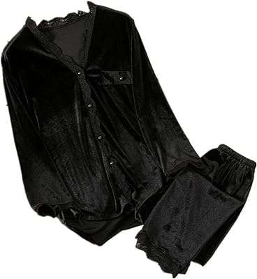 Pyjama en velours à manches longues pour femmes vêtements de nuit amples et décontractés. Ne cherchez plus ailleurs, DIAYTAR COTE D'IVOIRE  est là pour vous offrir des produits à prix cassés. Parcourez notre boutique en ligne et découvrez notre large sélection de produits allant de la maison à l'électroménager, de l'informatique à la mode. Profitez de nos prix discount exceptionnels pour réaliser de grandes économies.