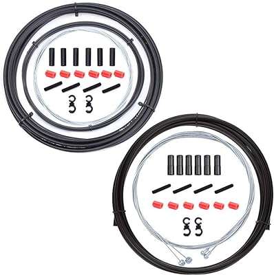 Bestgle 2 paquets de câbles de frein de vélo universels améliorés et levier vitesse avec boîtier. Faites des économies intelligentes sur DIAYTAR COTE D'IVOIRE, votre boutique en ligne de confiance. Avec notre large sélection de produits discount, incluant la maison, l'électroménager, l'informatique et la mode, vous trouverez tout ce dont vous avez besoin à des prix défiant toute concurrence. Ne manquez pas nos offres promotionnelles et commandez en toute simplicité dès maintenant!
