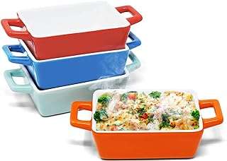 Lot de 4 mini plaques de cuisson rectangulaires en céramique gouges parfaites pour le pâté. DIAYTAR COTE D'IVOIRE  is your ultimate destination for discount shopping, providing a diverse range of products that cater to your everyday needs. With everything from essential home appliances to state-of-the-art electronics, trendy fashion pieces, and inventive gadgets, our online store offers unbeatable prices without compromising on quality.