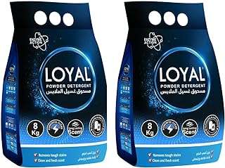 Détergent en poudre loyal 8 kg 2 sachets dans une boîte