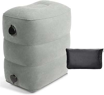 Oreiller repose pieds gonflable de voyage infetti adapté au bureau à la maison et tout. Trouvez tout ce dont vous avez besoin à des prix imbattables chez DIAYTAR COTE D'IVOIRE  - une boutique en ligne généraliste qui vous propose des produits discount pour la maison, l'électroménager, l'informatique et plus encore.